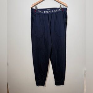 NWT Polo Ralph Lauren Navy Sleepwear Joggers Mens XL Lounge Pants Preppy